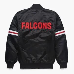 Atlanta falcons classic black bomber jacket