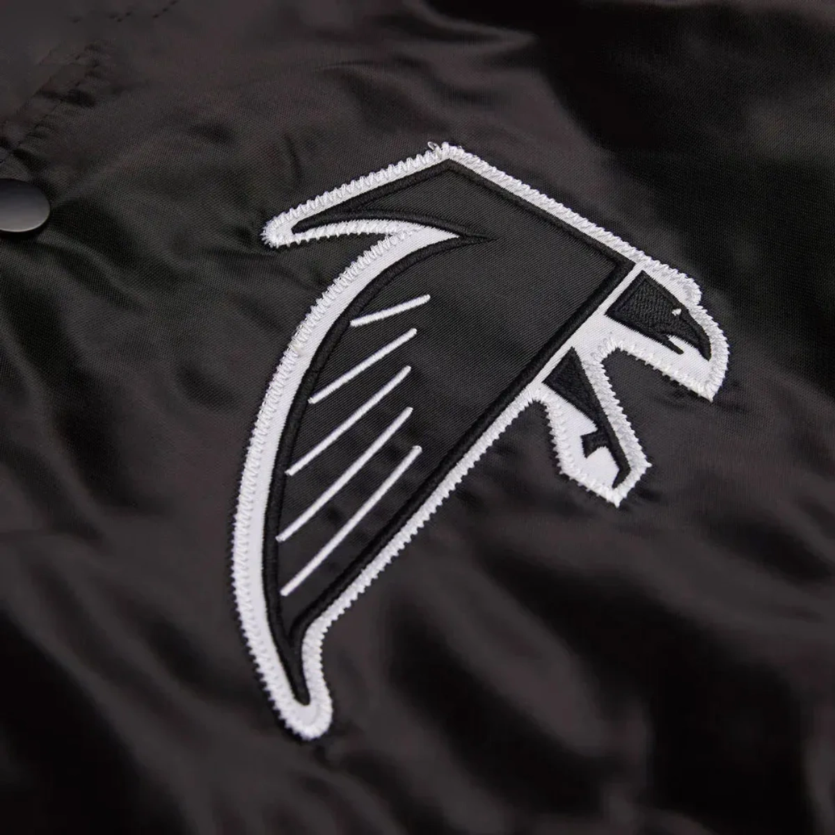 Atlanta falcons classic black satin jacket