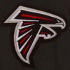 Atlanta falcons full snap black wool jacket