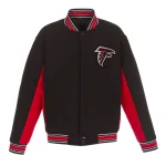 Atlanta Falcons Full-Snap Black Wool Jacket