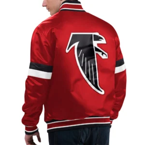 Atlanta falcons gridiron classics home game satin varsity jacket red 2