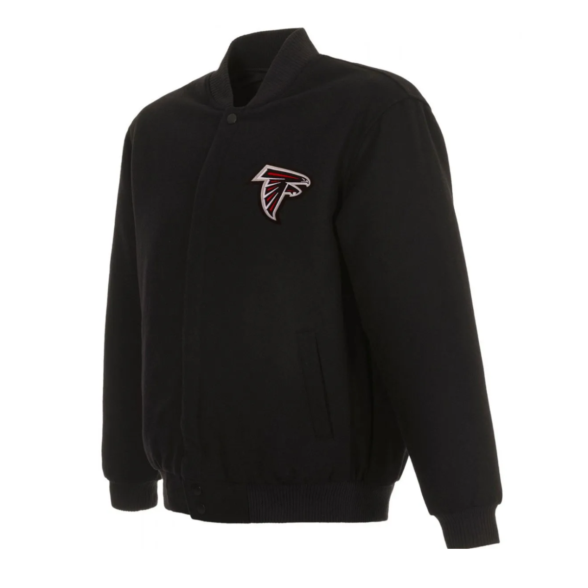 Atlanta falcons one color black wool jacket