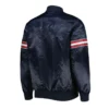 Atlanta falcons pick and roll navy satin jacket