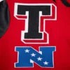 Atlanta falcons pro standard mashup wool leather varsity jacket 5