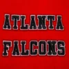 Atlanta falcons pro standard retro classic red and black varsity jacket 5