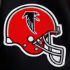 Atlanta falcons pro standard retro classic red and black varsity jacket 8
