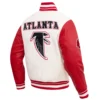 Atlanta falcons pro standard retro classic wool and leather varsity jacket 3