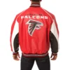 Atlanta falcons real leather varsity jacket red 1 1