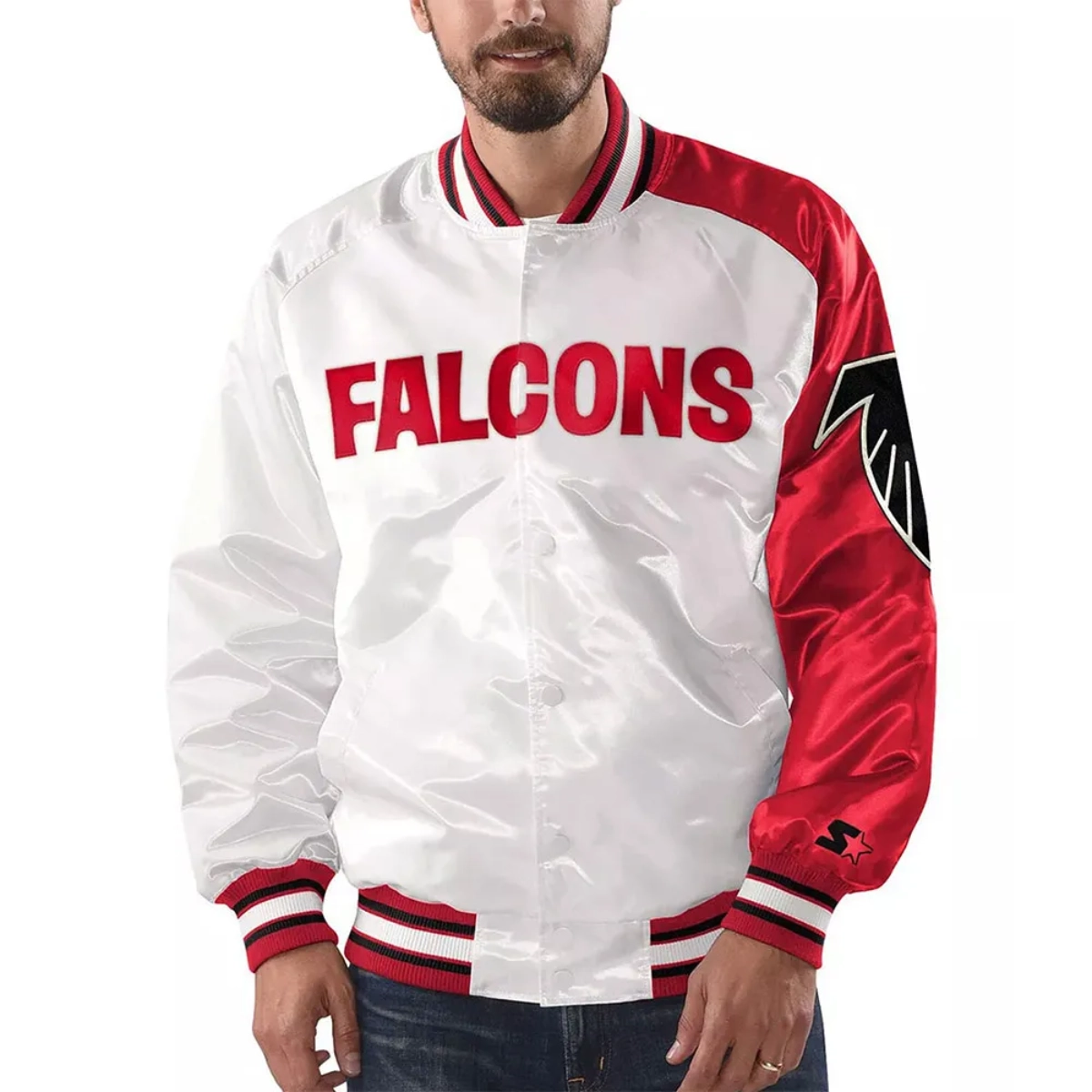 Atlanta falcons start of season retro full snap jacket