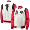 Atlanta falcons starter retro the all american white and red varsity jacket 4