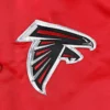 Atlanta falcons starter the pick and roll red satin varsity jacket 3