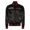 Atlanta falcons turn it up m satin varsity jacket