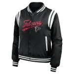 Atlanta Falcons Women's Full-Zip Black Varsity Jacket