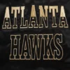 Atlanta hawks black gold full snap satin varsity jacket black 5