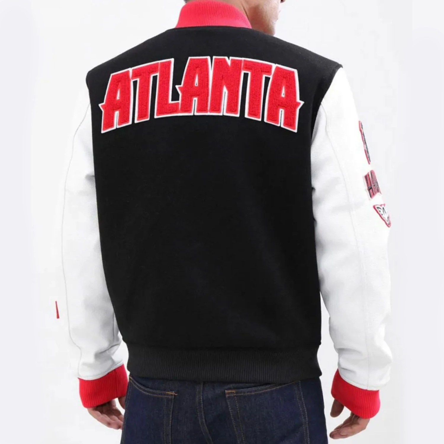 Atlanta hawks classic balck and white jacket