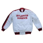 Atlanta Hawks Classic White Satin Jacket
