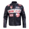 Atlanta hawks moto jacket