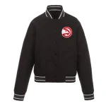 Atlanta Hawks One Color Black Polyester Jacket