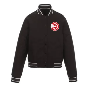 Atlanta hawks one color black jacket