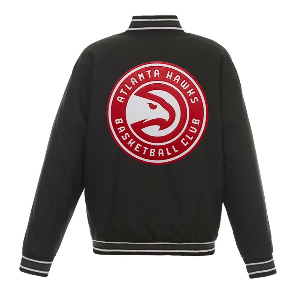 Atlanta hawks one color varsity jacket