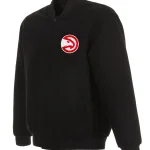 Atlanta Hawks One Color Black Wool Jacket