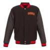 Atlanta hawks one color wool leather jacket