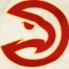 Atlanta hawks retro classic full snap satin varsity jacket white 3
