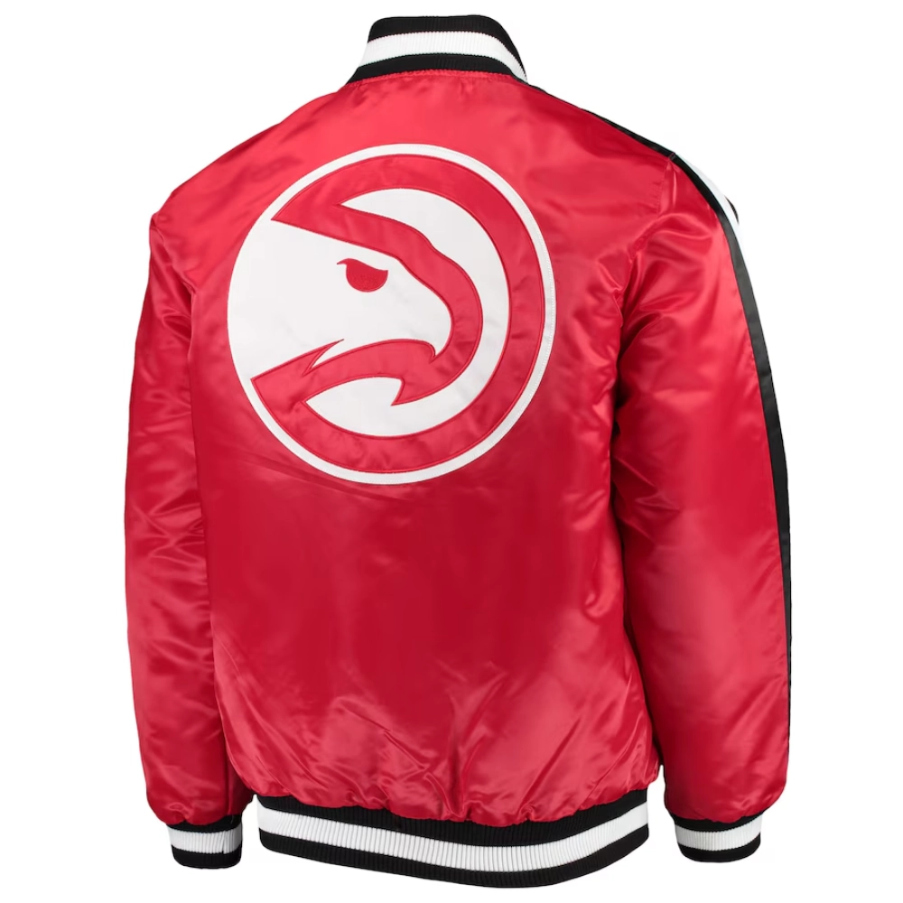 Atlanta hawks the offensive satin varsity jacket red 1