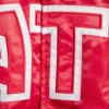 Atlanta hawks the offensive satin varsity jacket red