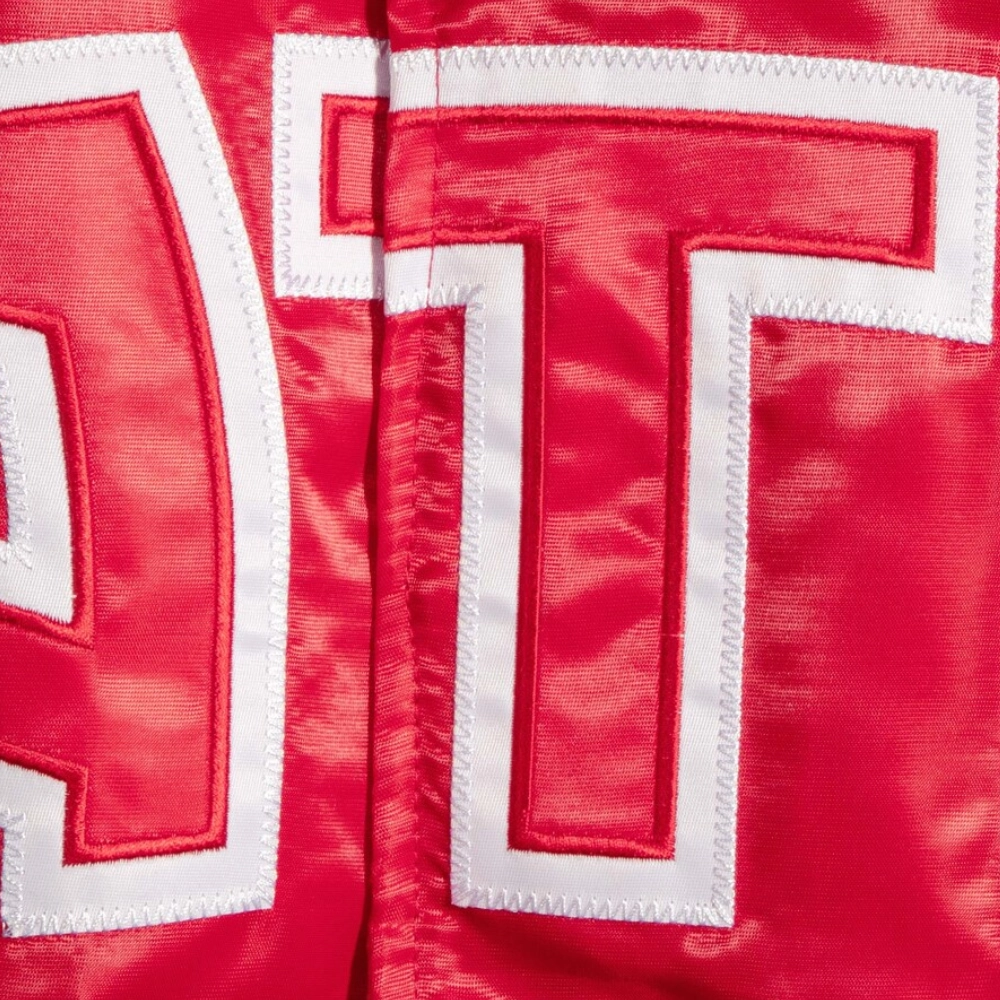 Atlanta hawks the offensive satin varsity jacket red