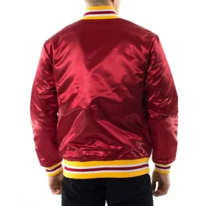Atlanta hawks throwback wordmark red jacket