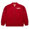 Atlanta hawks vintage logo red bomber jacket