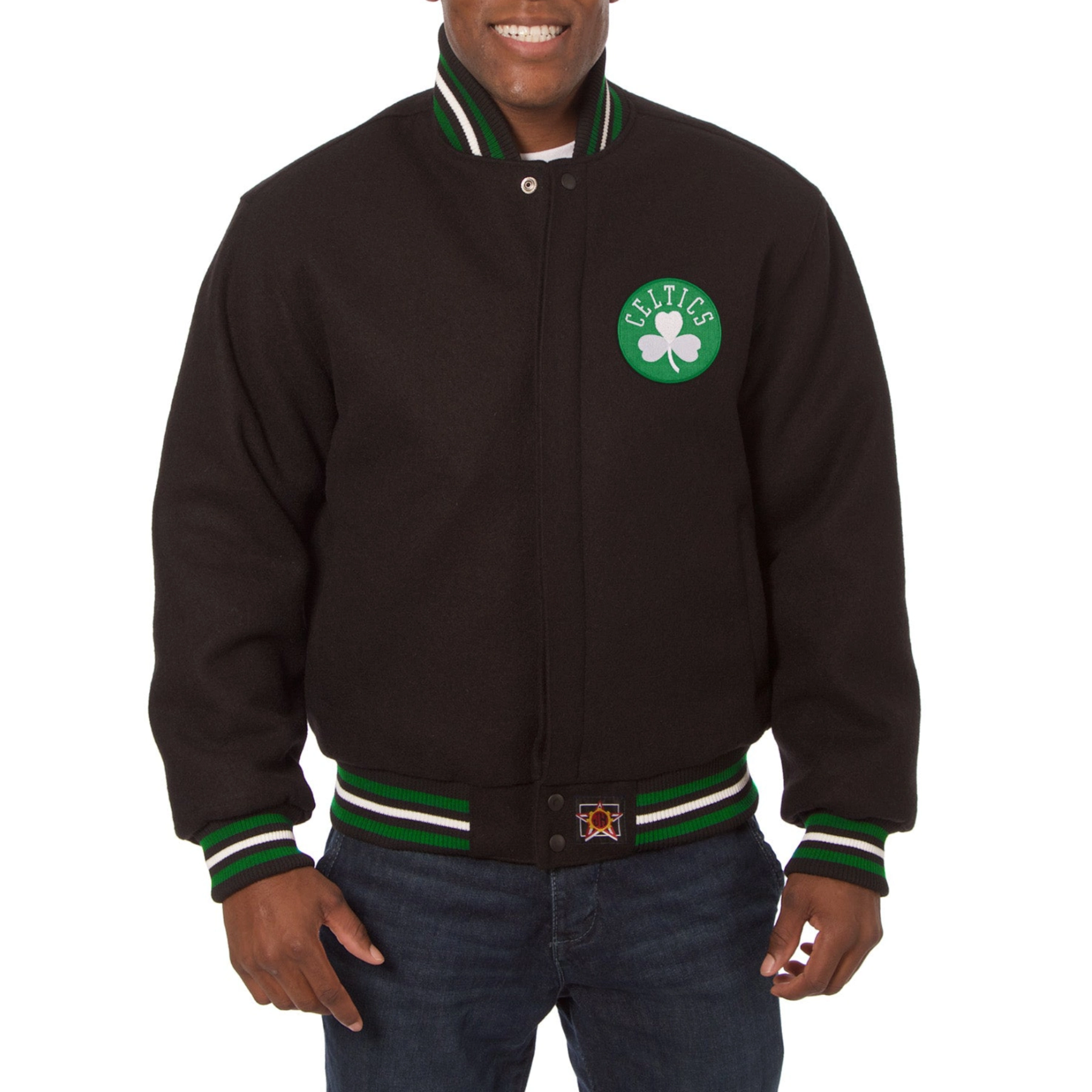 Atlanta hawks wool varsity jacket black