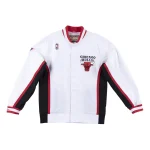 Chicago Bulls Warm Up 1996-97 Authentic White Wool Jacket