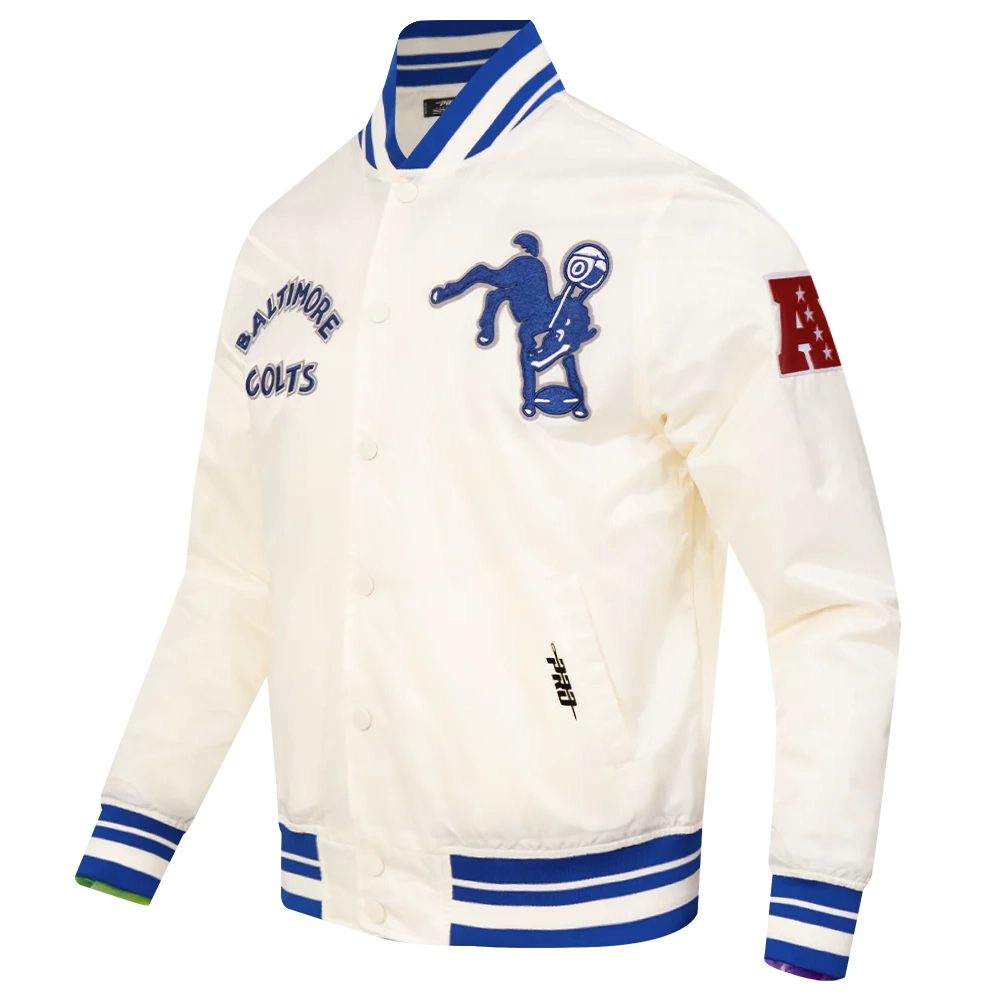 Baltimore colts retro classic satin jacket
