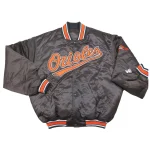 Baltimore Orioles Vintage Black Satin Jacket