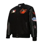 Baltimore Orioles Blackout Wool/Leather Jacket