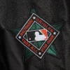 Baltimore orioles blackout black wool leather varsity jacket 6