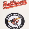 Baltimore orioles retro classic wool leather varsity jacket white black 2