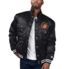 Baltimore orioles starter x levis silver tab black satin varsity jacket 1