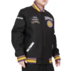 Baltimore ravens crest emblem black wool varsity jacket 2