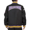 Baltimore ravens crest emblem black wool varsity jacket 4