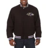Baltimore ravens handmade wool jacket black 1