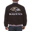 Baltimore ravens handmade wool jacket black 2