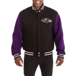 Baltimore Ravens Two Tone Black/Purple Wool Jacket