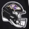Baltimore ravens mashup wool and leather varsity jacket 8