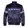 Baltimore ravens pick and roll satin jacket