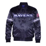 Baltimore Ravens Pick & Roll Navy Satin Jacket