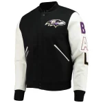 Baltimore Ravens Classic Wool/Leather Jacket