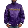 Baltimore ravens snap down vintage satin jacket